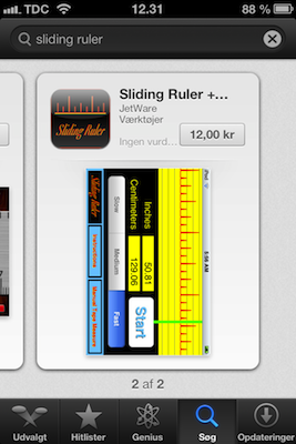 Sliding Ruler