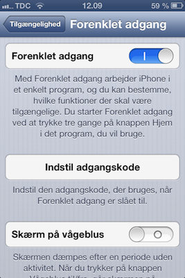 forenklet adgang