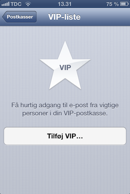 Tilføj VIP-kontakter i Mail_tilføj VIP