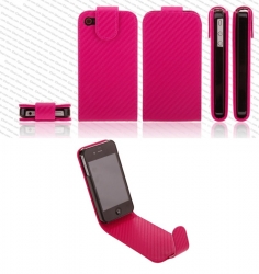 Carbon Flip-cover til iPhone 4/4S