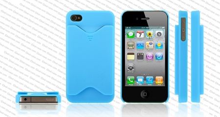 Cover med kreditkortholder til iPhone 4/4S