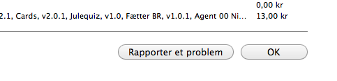 Rapporter et problem Rapporter et problem