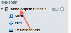 Gendan kontakter via iTunes