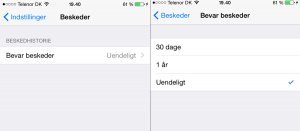 Slet beskeder