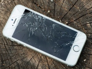 Smadret iPhone skærm
