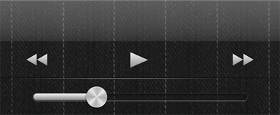 iOS 6.1 facelifted musik kontroller